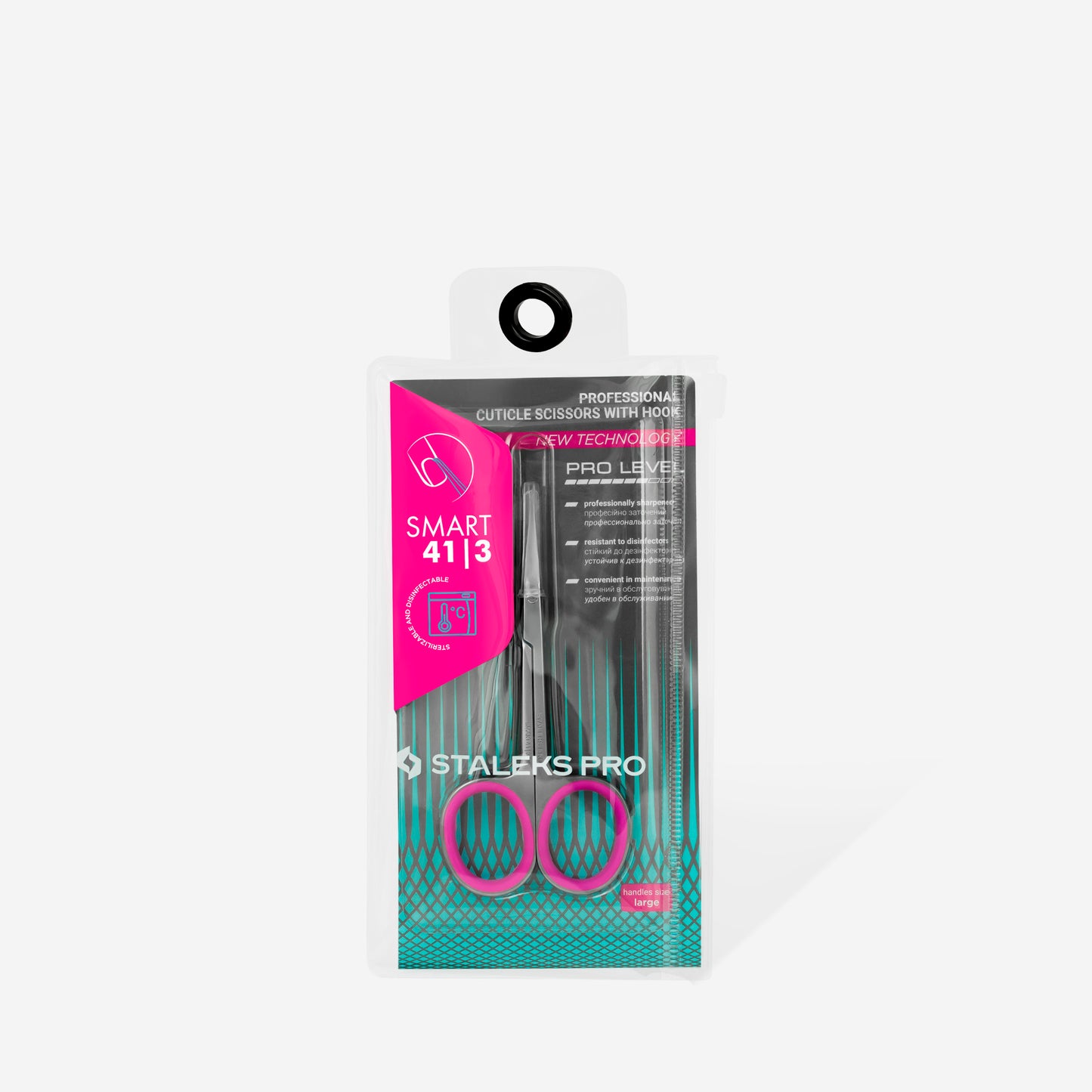 STALEKS Professional cuticle scissors with hook Staleks Pro Smart 41 Type 3 (SS-41/3)