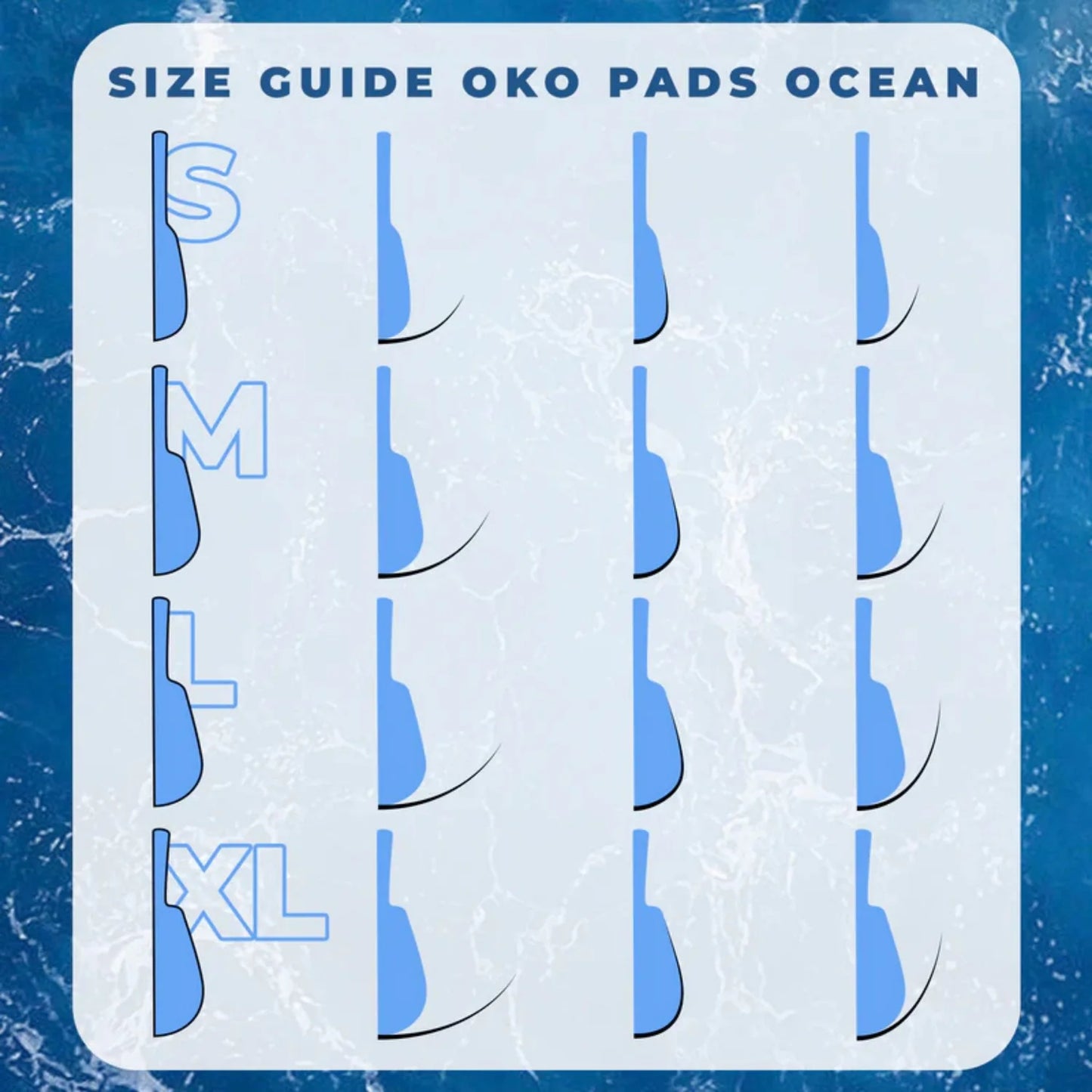 OKO Ocean Lash Lift Shields, 4 pairs