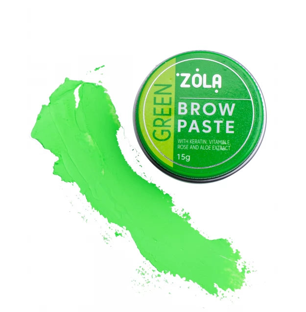Contour eyebrow paste ZOLA / Brow Paste / Green, 15 g