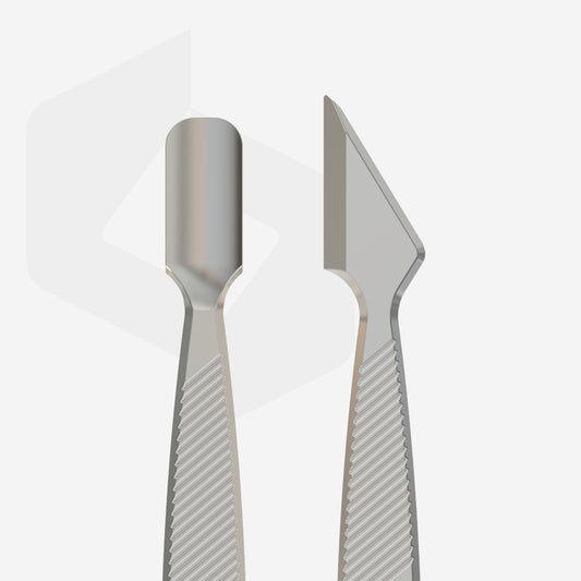 STALEKS Manicure pusher, flat CLASSIC 10 TYPE 1 (rounded narrow pusher and cleaner) (PC-10/1)