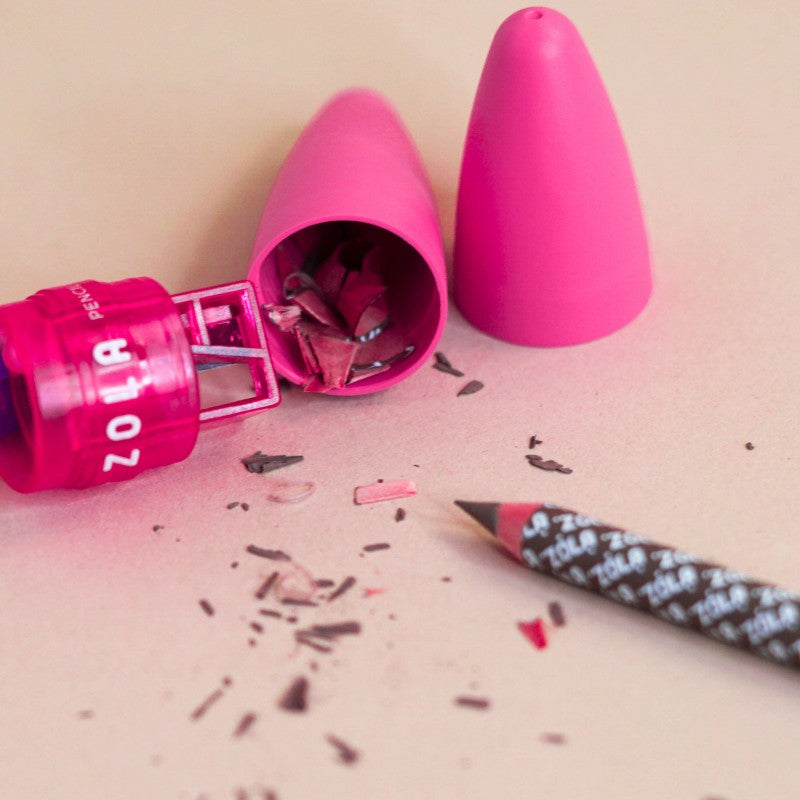 ZOLA PROFESSIONAL PENCIL SHARPENER FOR COSMETIC PENCILS Pink