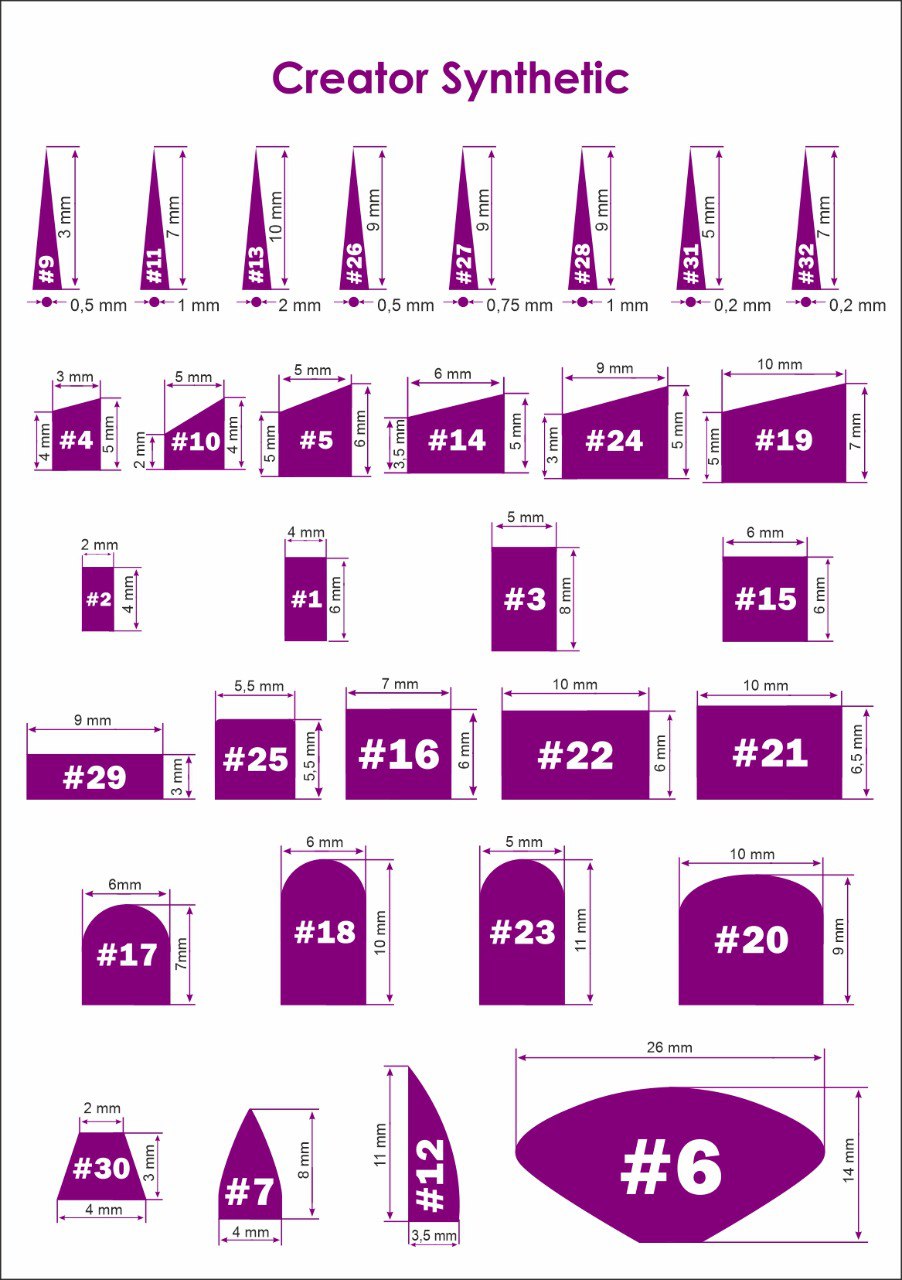 SYNTHETIC CREATOR Brush Nails (Straight)
