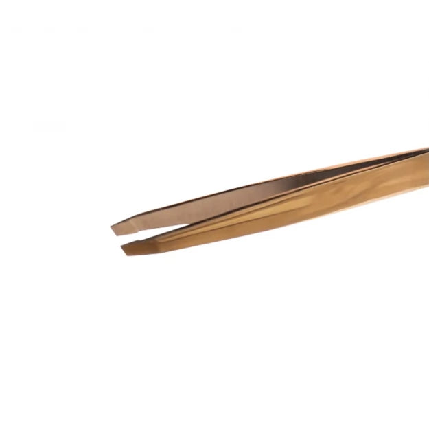 ZOLA Eyebrow Tweezers Professional Slanted (Gold, Silver)