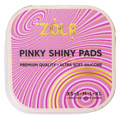 ZOLA LAMINATION SILICONE PADS PINKY SHINY, 5 pairs