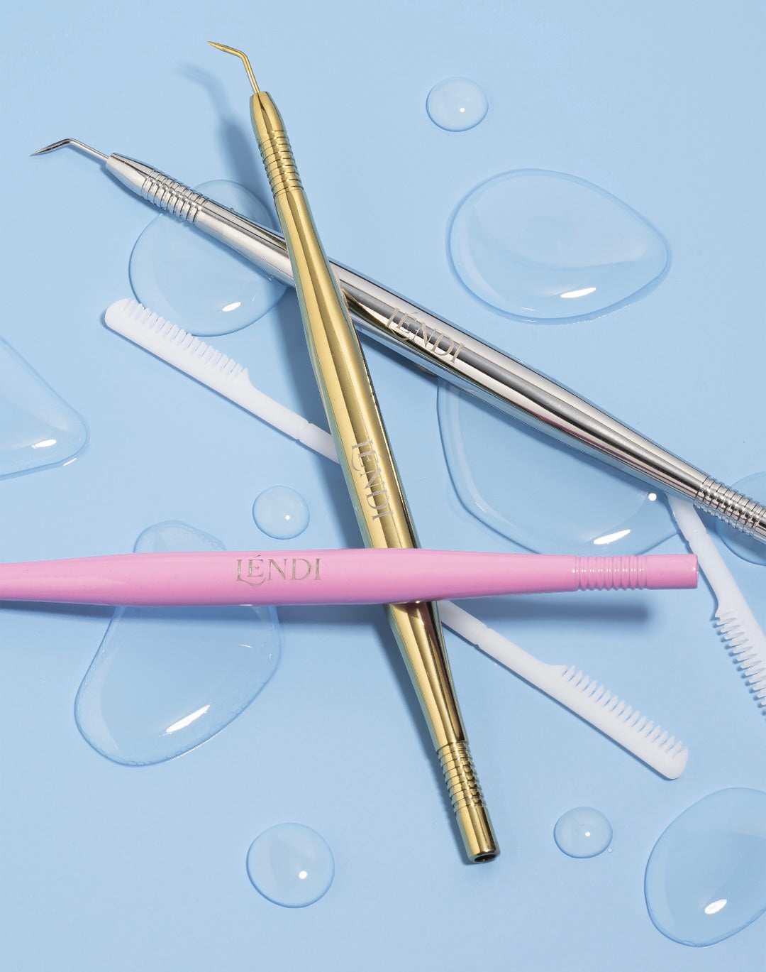 LENDI Multifunctional Lamination Tool with Eyelash Separation Comb, MFI (Silver, Pink, Gold)