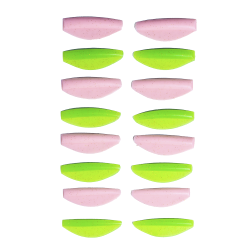 ZOLA LAMINATION SILICONE PADS ROUND CURL PINK & GREEN (S, S1, M, M1, L, L1, XL, XL1)