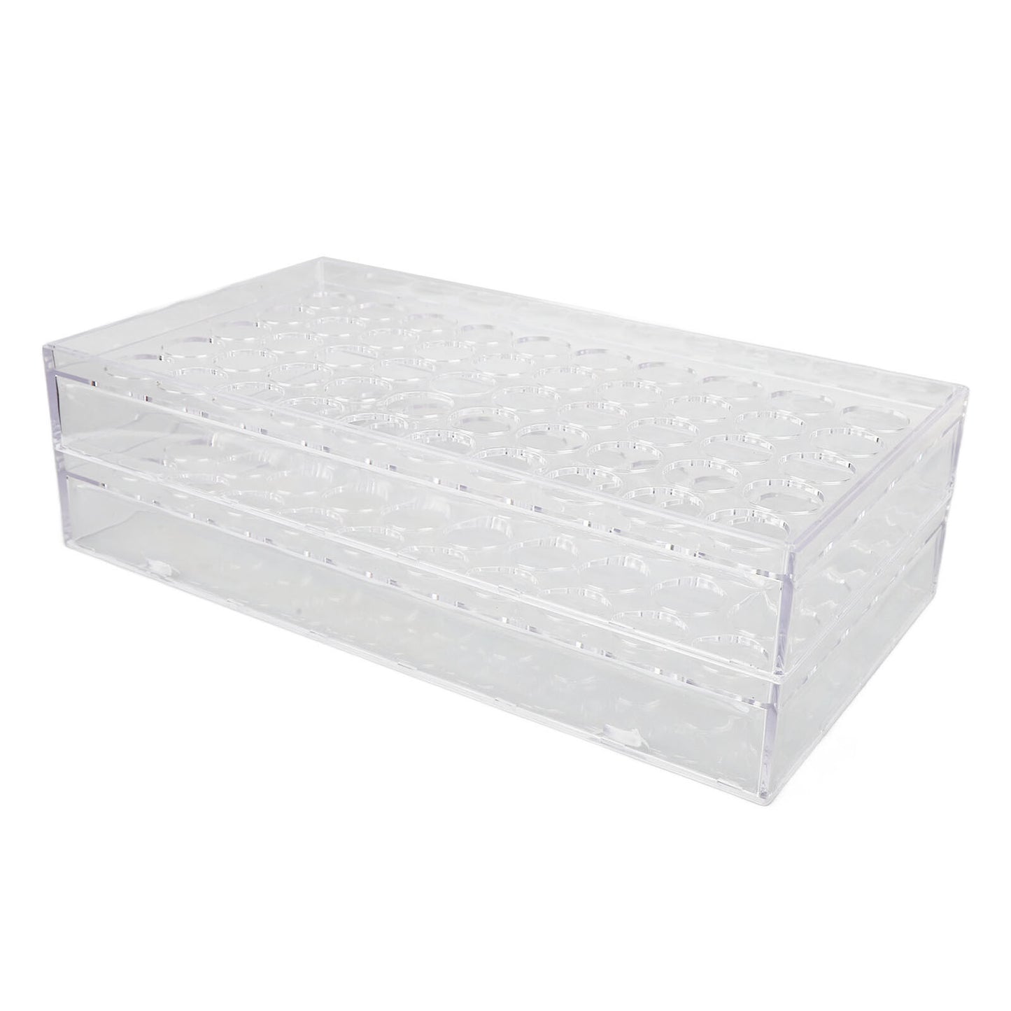 50 holes tattoo ink bottle rack transparent display wall mountable movable