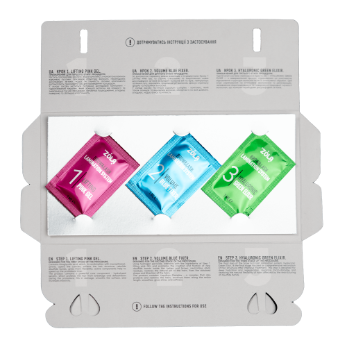 ZOLA Color Lab Set for Lamination in Sachet (3 x 1 ml)