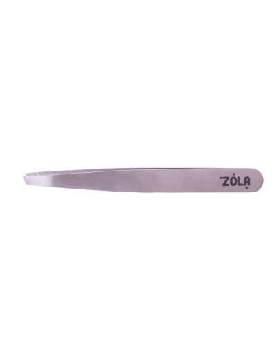 ZOLA Eyebrow Tweezers Professional Slanted (Gold, Silver)