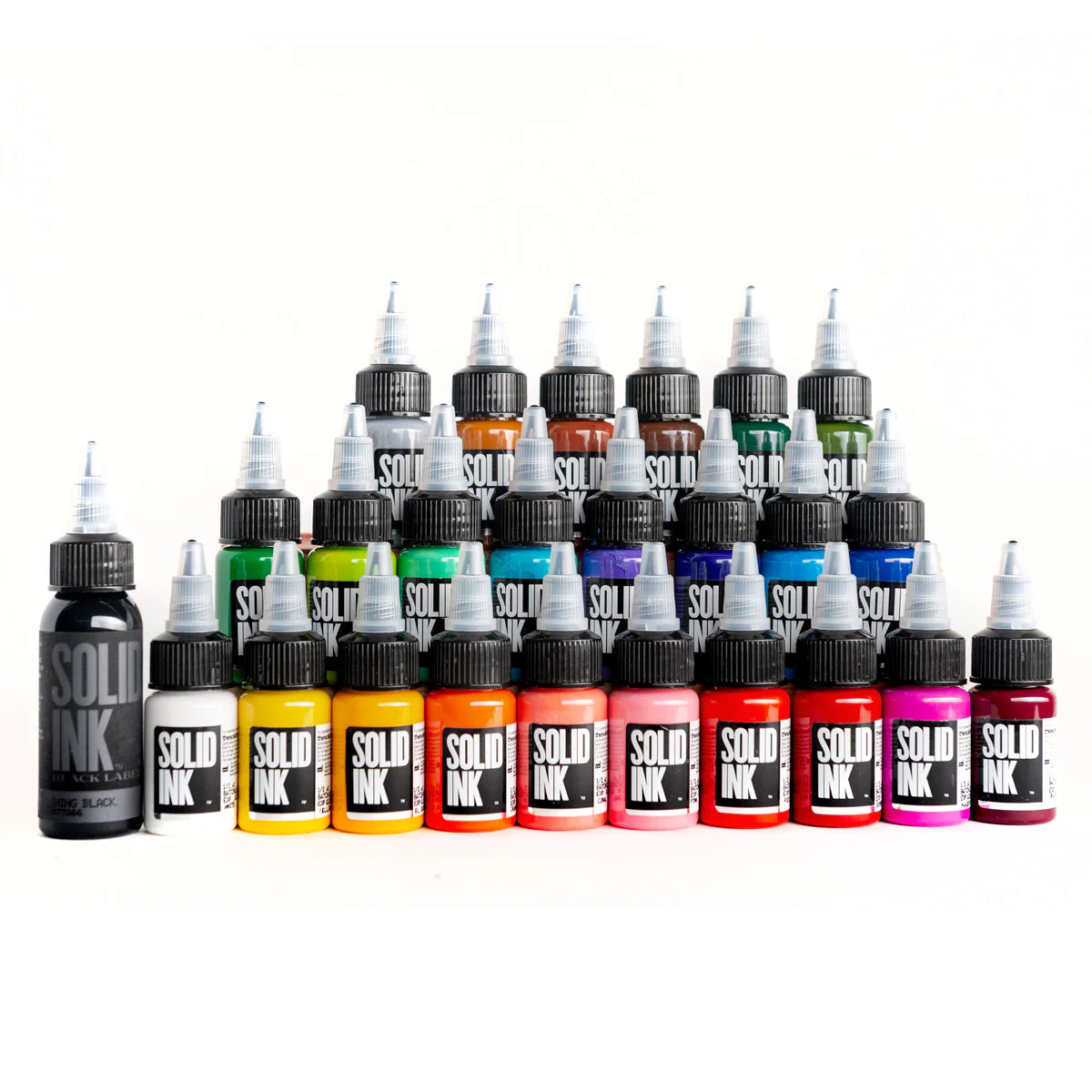 25 colors Solid Ink Travel Set Tattoo Ink, 0.5 oz