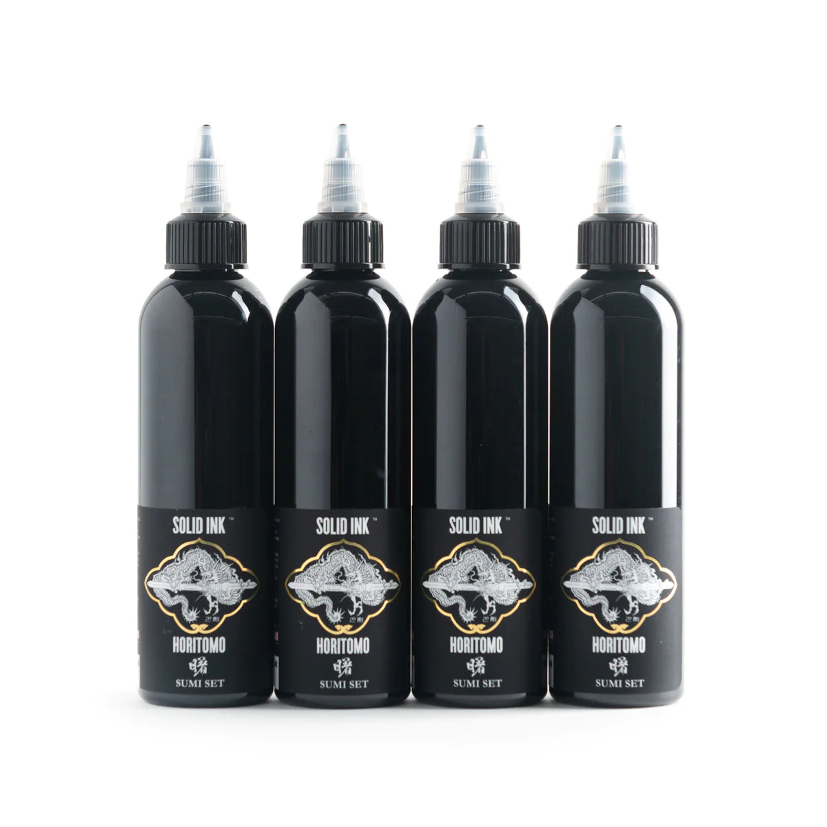 Solid Ink Horitomo Sumi Set Tattoo Ink (4 colors)