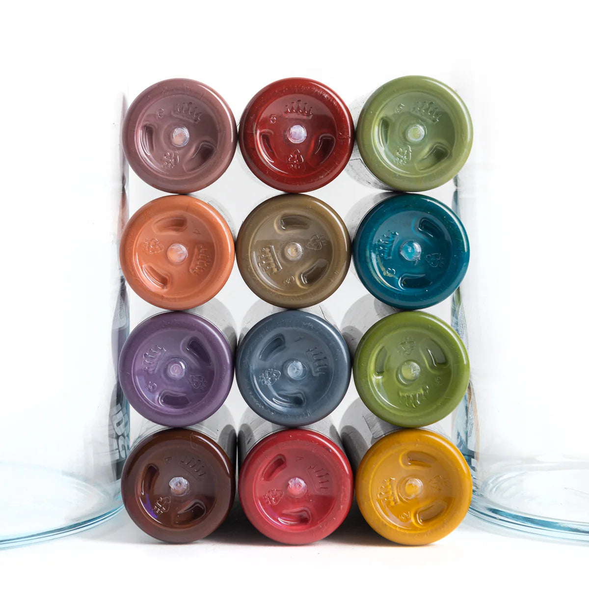 Solid Ink Opaque Earth Set Tattoo Ink (12 colors), 1oz