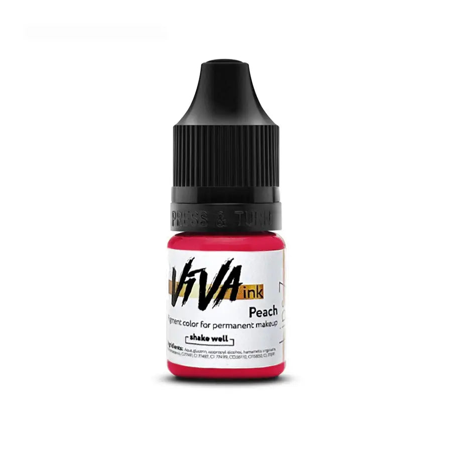 Lips 7 "Peach" Viva Permanent Makeup Pigment, 6 ml