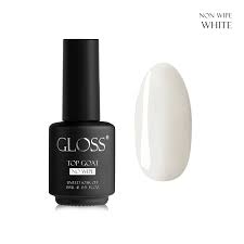 GLOSS Camouflage top for gel polish Top coat White, 15 ml