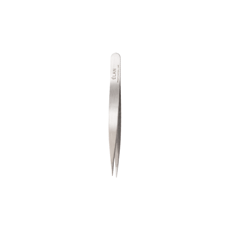 ELAN Professional Point Tip Eyebrow Tweezers (Silver)