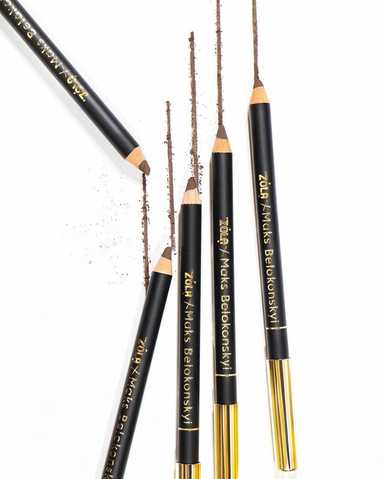 Powder eyebrow pencil for shaping and marking ZOLA x Maks Belokonskyi