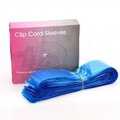125pcs Tattoo Disposable Clip Cord Covers Blue