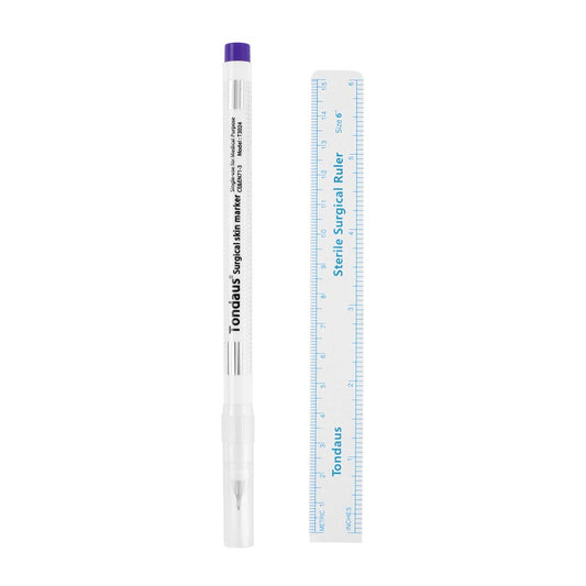 Surgical Skin Marker Tattoo Skin Marker Measure Measuring Ruler + Pen Set