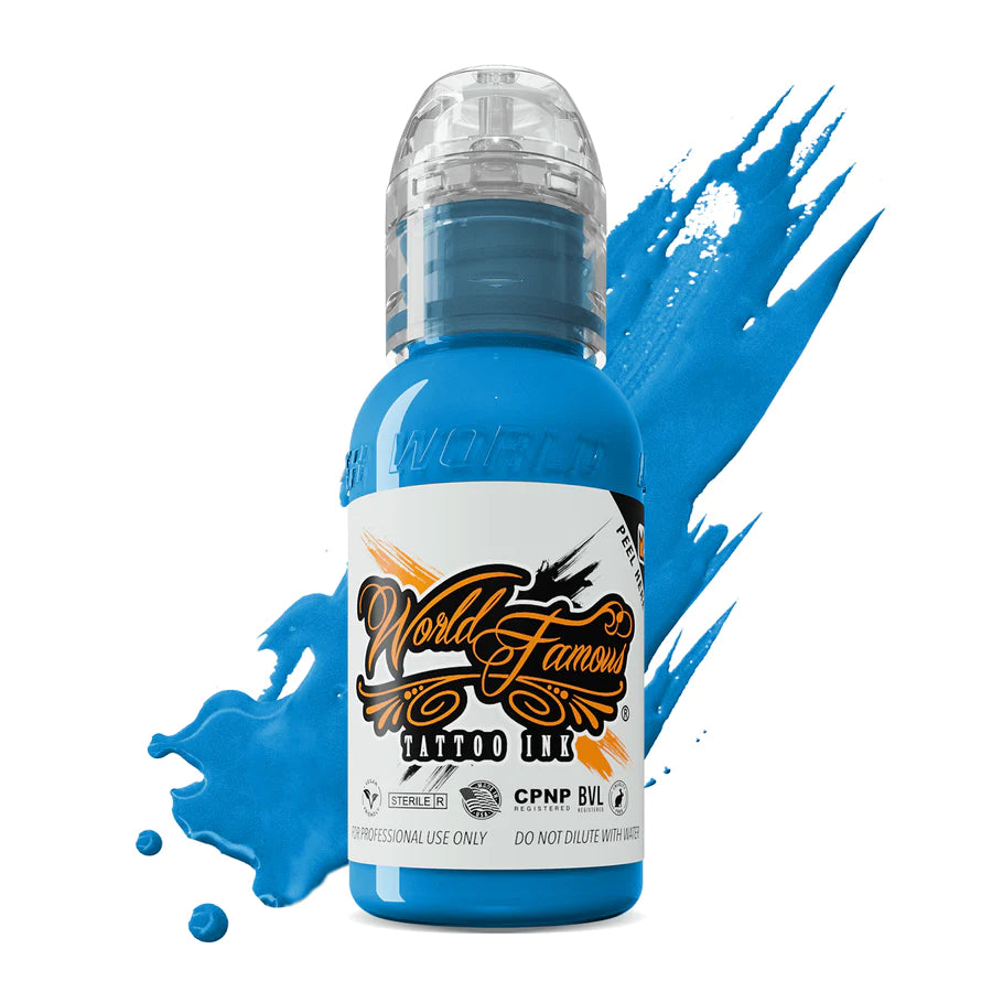 World Famous Donatello Blue Tattoo Ink