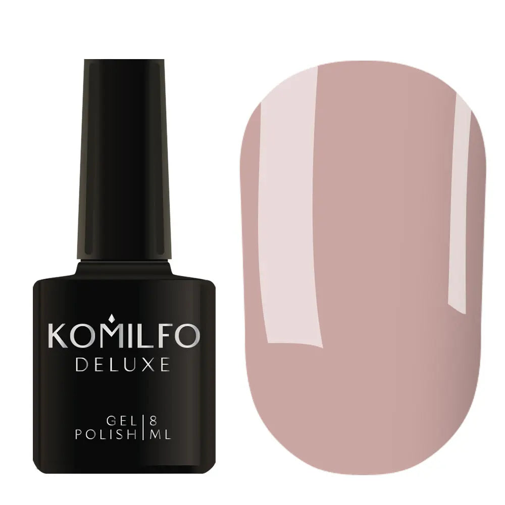 Gel Polish D205 Komilfo Deluxe Cocoa, Milk Chocolate, Enamel, For French, 8 ml