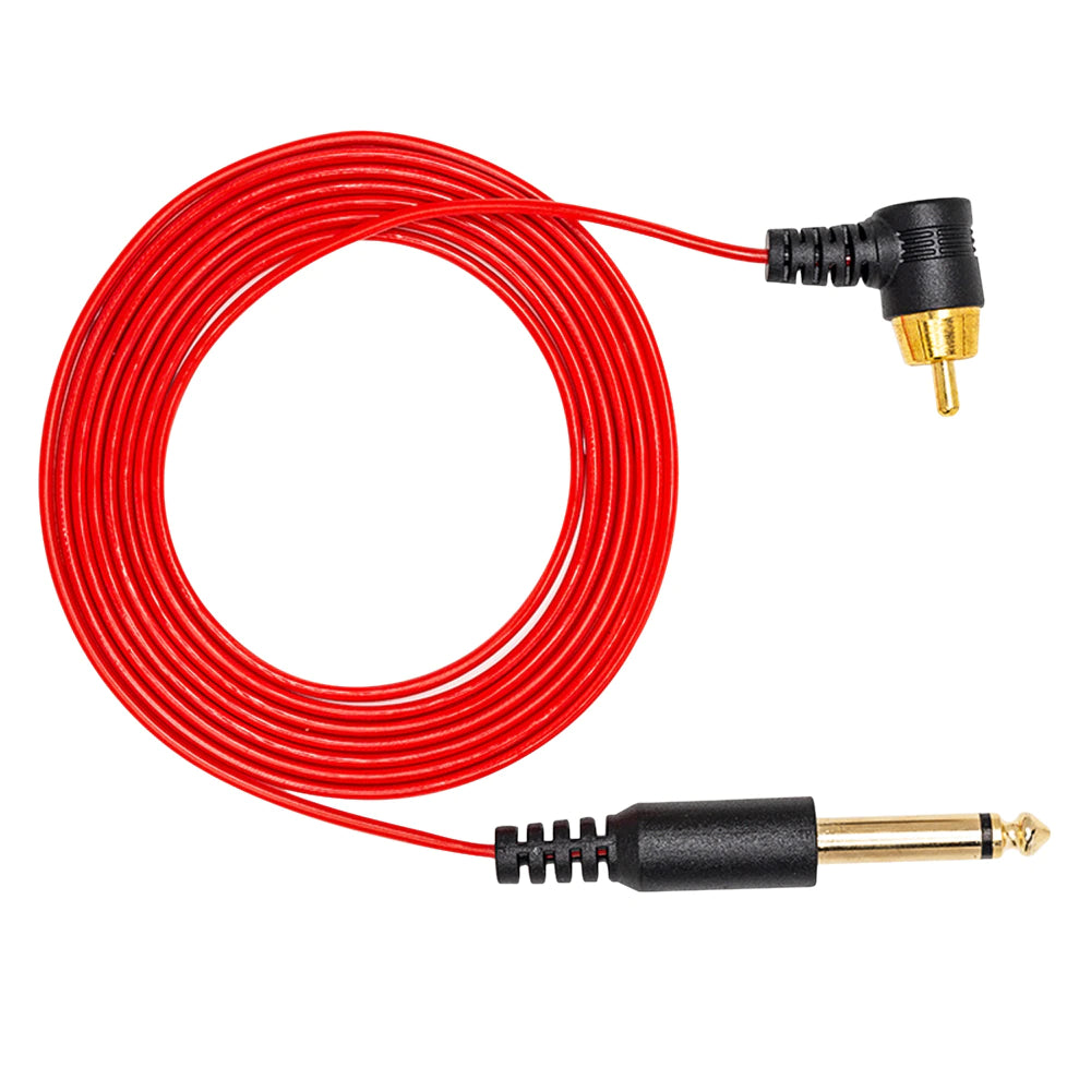 Tattoo N8 RCA Cord for Tattoo Machines Power Box Connected Red