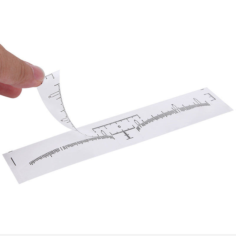 50pcs Disposable sticker ruler for permanent makeup