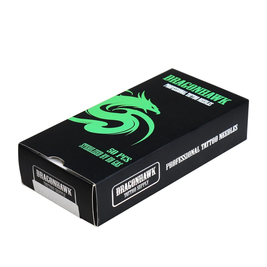Dragonhawk Sterile Tattoo Needles 7RM 50PCS Curved Magnum