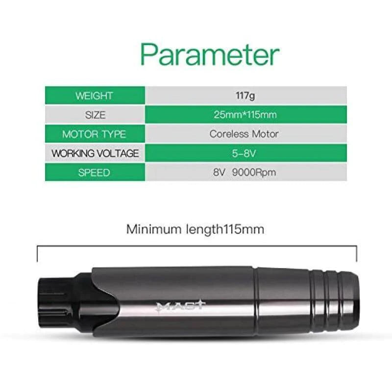 Mast P10 PMU Pen Style Pen Machine, Permanent Eyebrow Lips and More