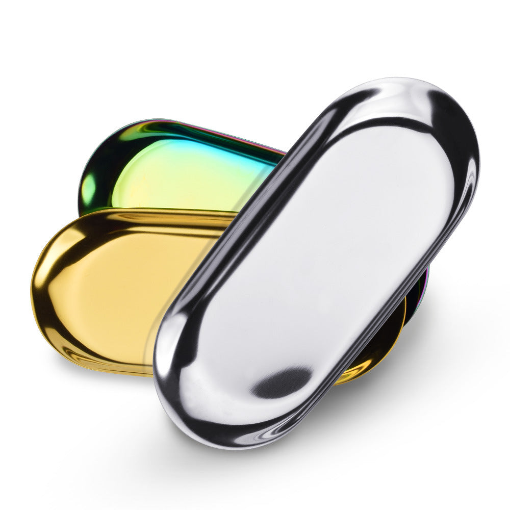 Stainless Steel Tattoo Tool Storage Tray Thickened Tattoo Needle Ink Cup Gold