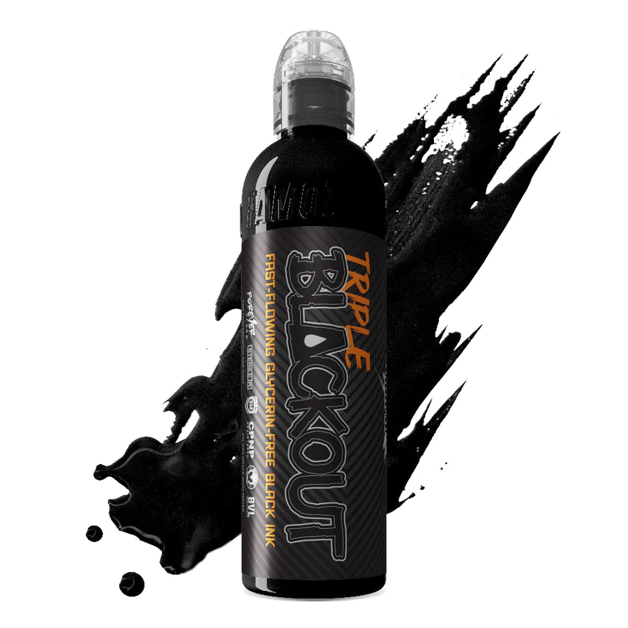 World Famous Triple Blackout Tattoo Ink