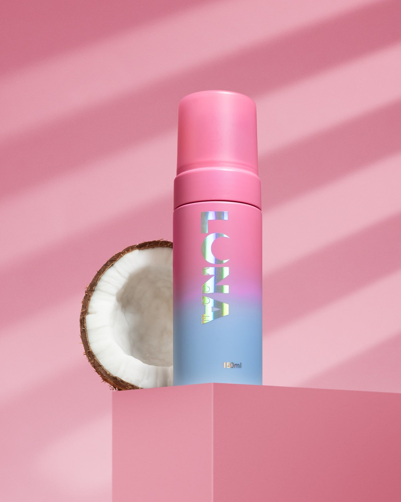 LUNAmoon Moisturizing micellar foam “COCONUT FOAM” with coconut aroma, 150 ml