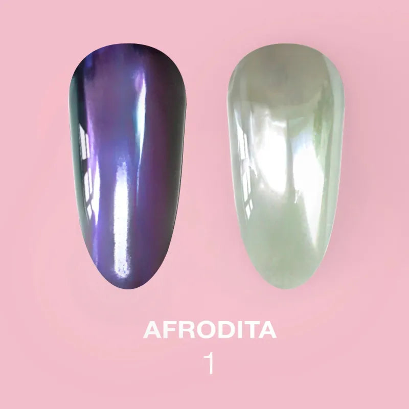 LUNAmoon Nail Chrome Powders Afrodita, 6 pcs