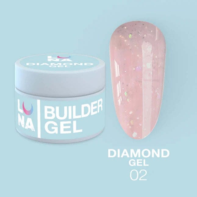 LUNAmoon Builder Gel Diamond 02, 15ml