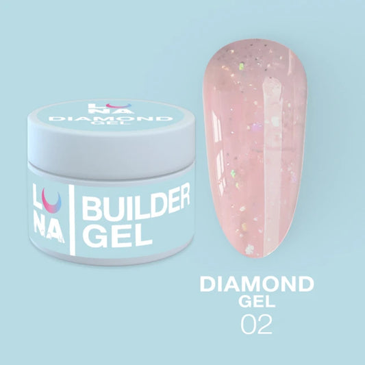 LUNAmoon Builder Gel Diamond 02, 15ml