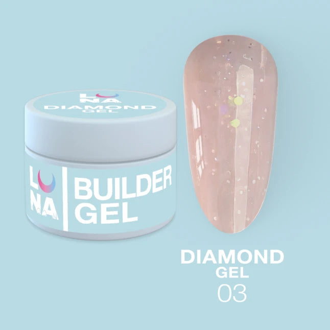 LUNAmoon Builder Gel Diamond 03, 15ml