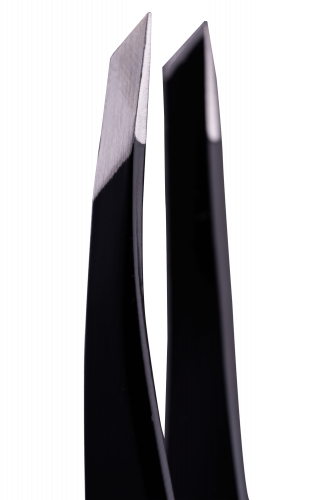ZOLA Professional Beveled Tweezers for Eyebrows (Black, Pink, Light Pink, Silver, Rainbow)