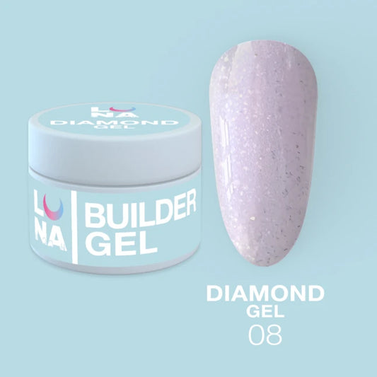 LUNAmoon Builder Gel Diamond 08, 15ml