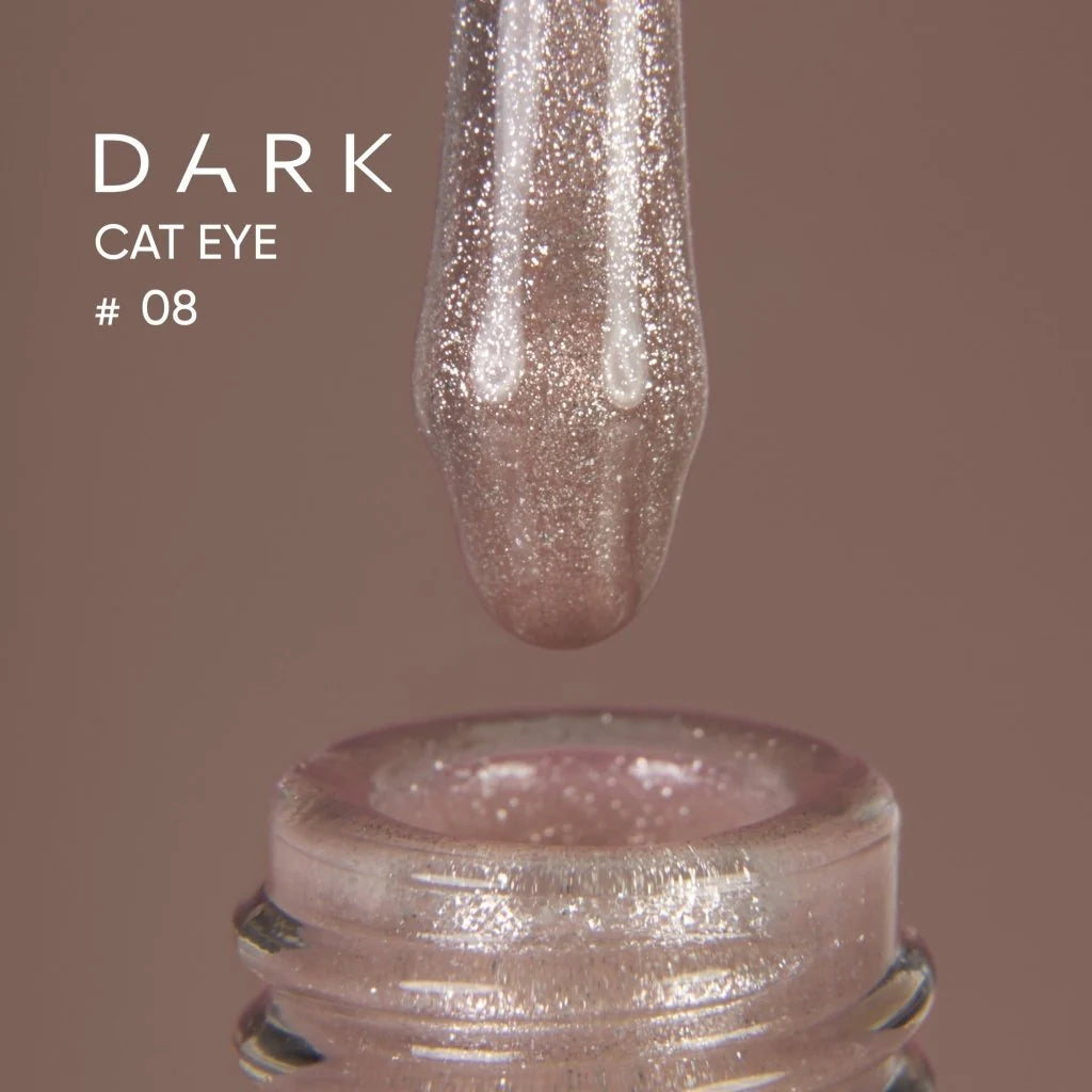 Dark 08 Gel polish Cat Eye TPO Free (new collection), 10 ml