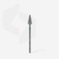 STALEKS Diamond nail drill bit pointed pear EXPERT head diameter 5 mm / working part 12 mm