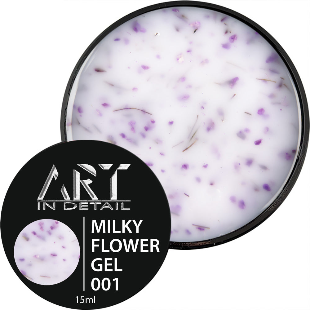 ART Builder Gel Milky Flower 01, 15 ml