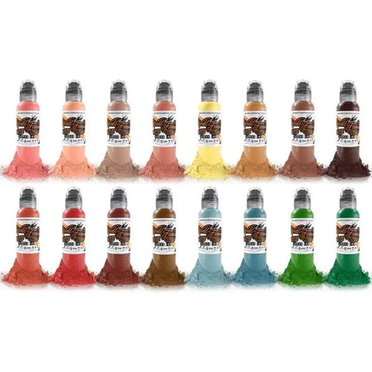 World Famous 16 color OLEG Shepelenko Set Tattoo Inks