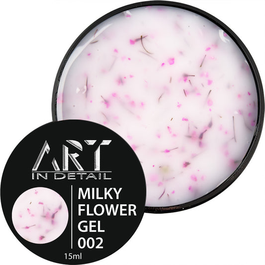 ART Builder Gel Milky Flower 02, 15 ml