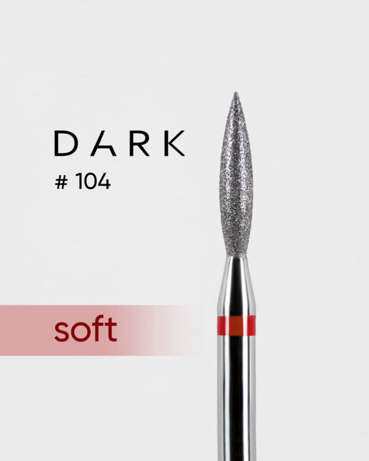 DARK Diamond Nail Bit 104 Flame 2.1 Fine (Red)