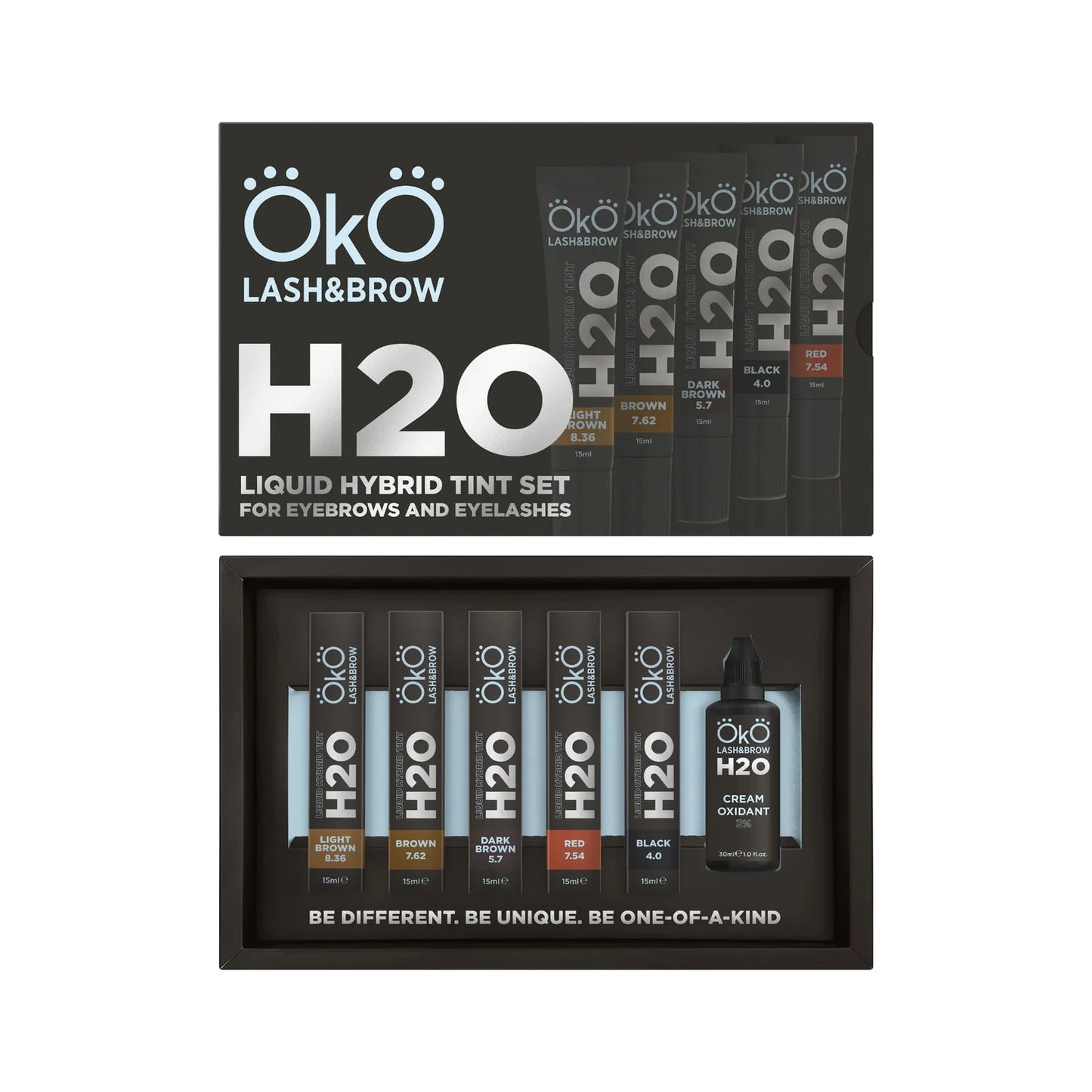OKO Dye for eyebrow and eyelash H20 Liquid Hybrid Tint, 15 ml
