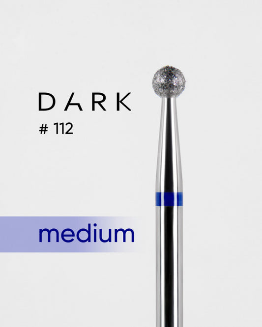 DARK Diamond Nail Bit 112 Ball 3.0 Medium (Blue)