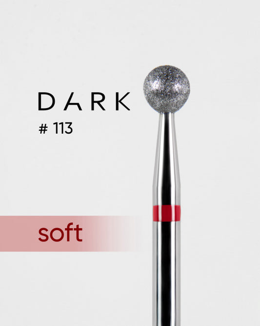 DARK Diamond Nail Bit 113 Ball 4.0 Fine (Red)