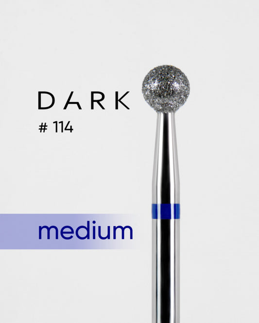 DARK Diamond Nail Bit 114 Ball 4.0 Medium (Blue)