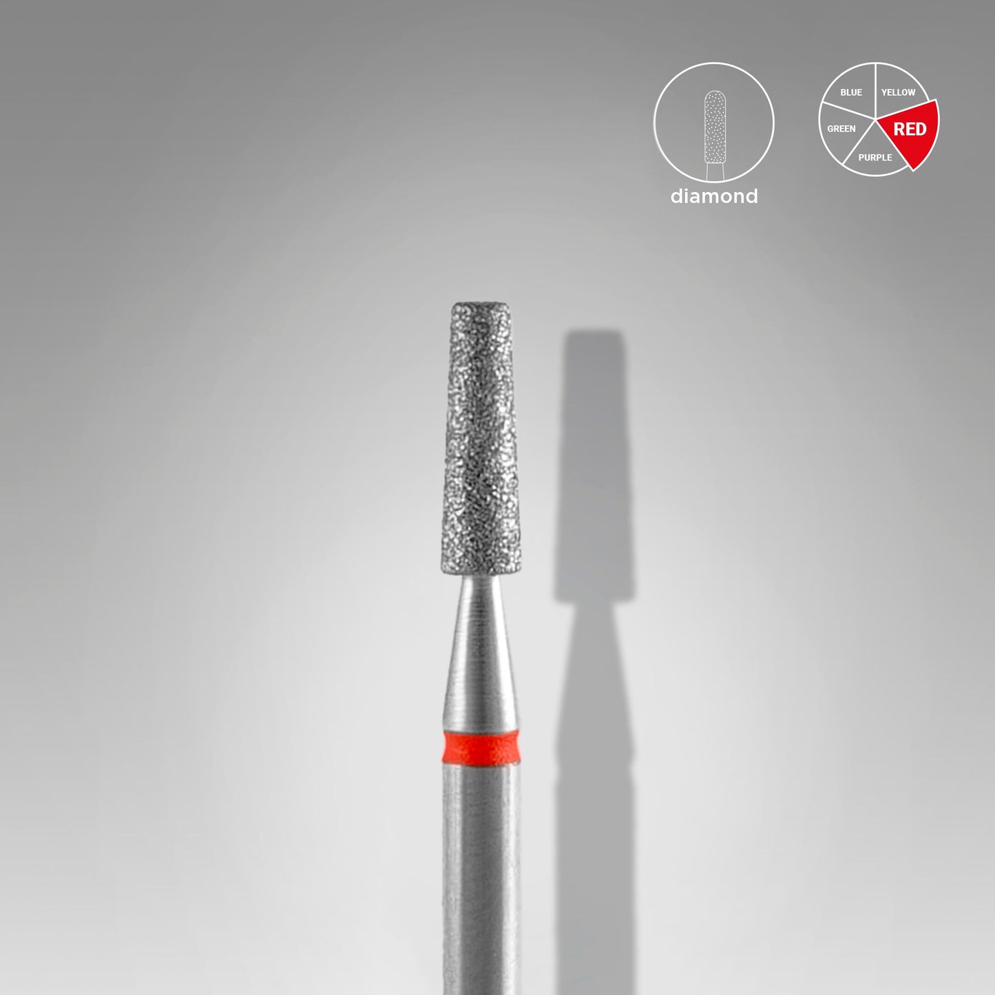 STALEKS Diamond nail drill bit frustum EXPERT head diameter 2,5 mm / working part 8 mm