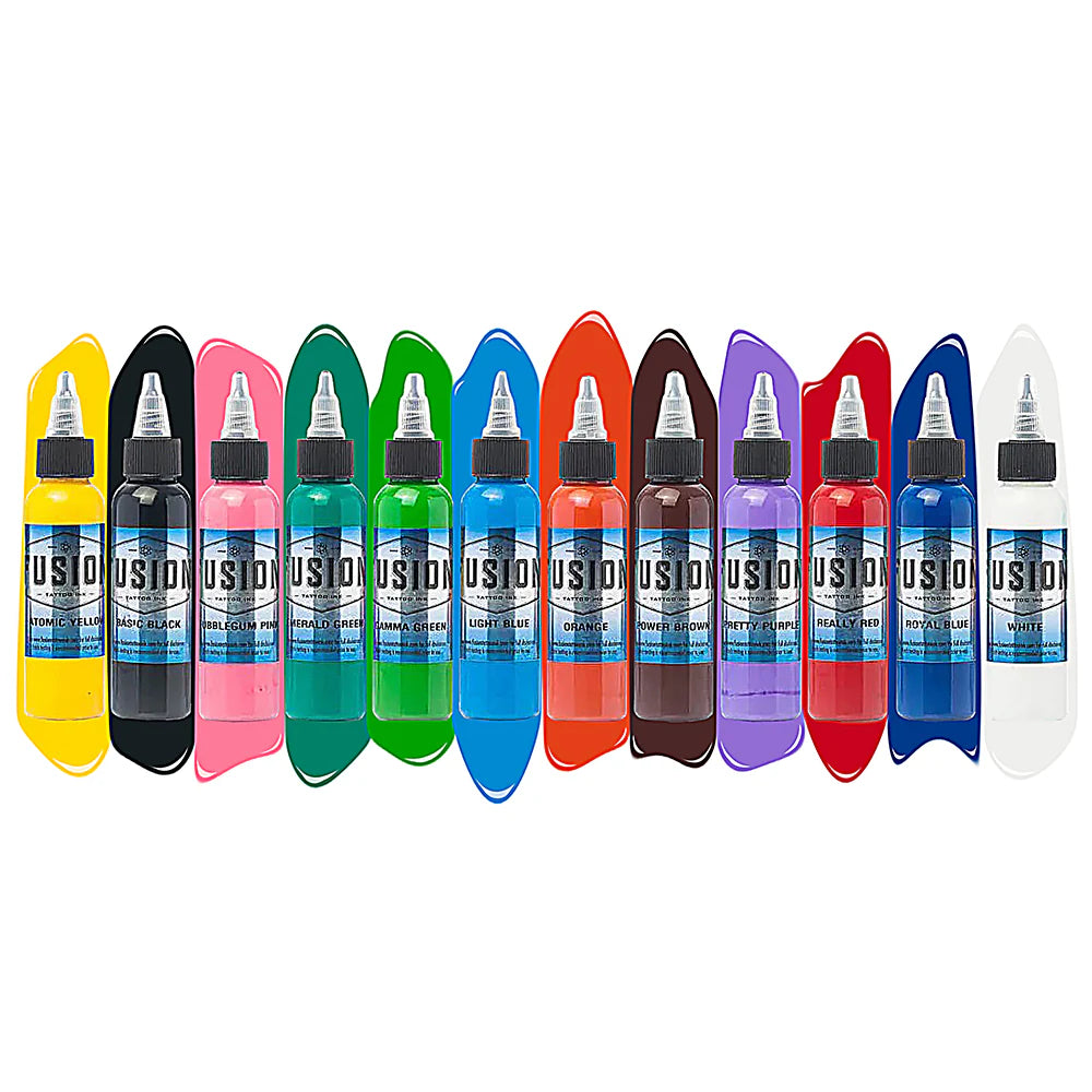 Fusion 12 color Set Tattoo Ink
