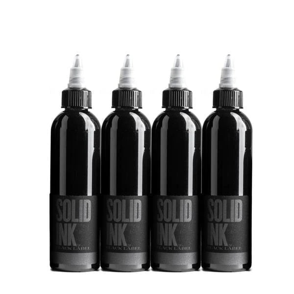 Can Ink Solidify Solid Ink Black Label Grey Wash Set Tattoo Ink (4 colors) – NANO.supplies